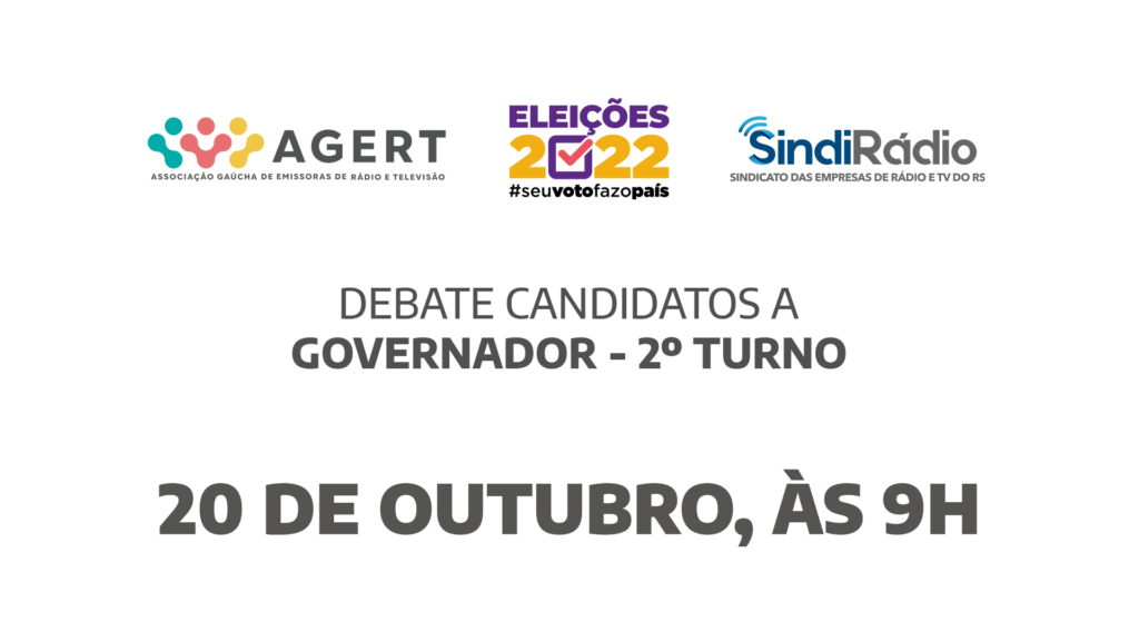 Agert e SindiRádio promovem debate com candidatos ao Governo do Estado