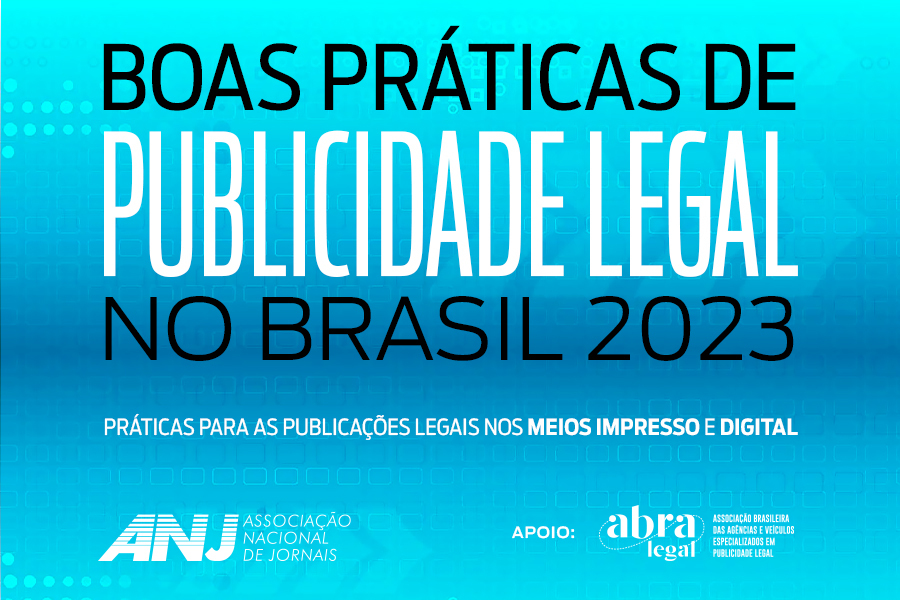 Acesse a cartilha de recomendação de boas práticas  para as publicações legais nos meios impresso e digital