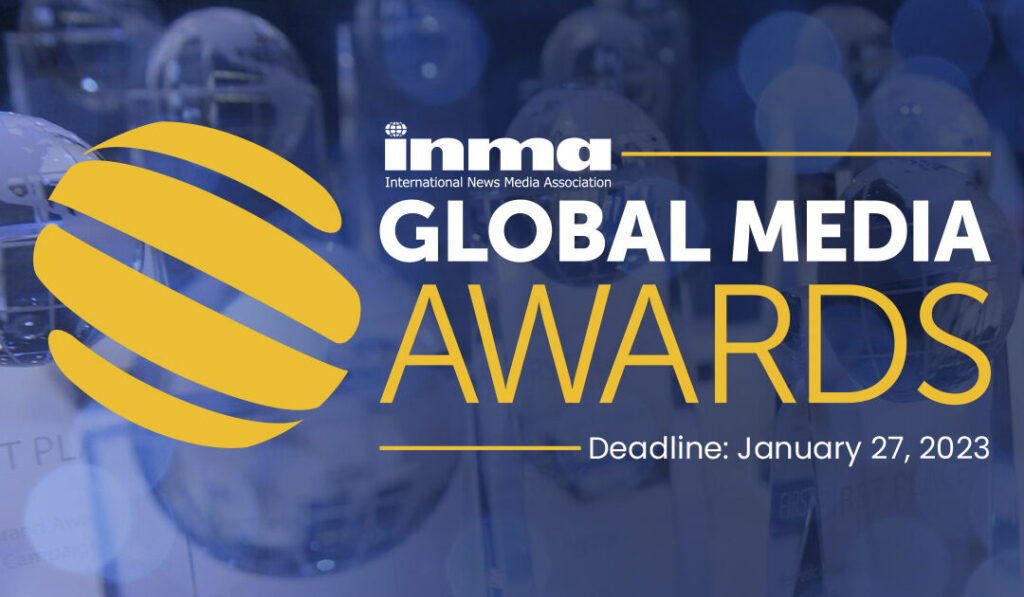 Últimos dias para inscrições ao INMA Global Media Awards 2023