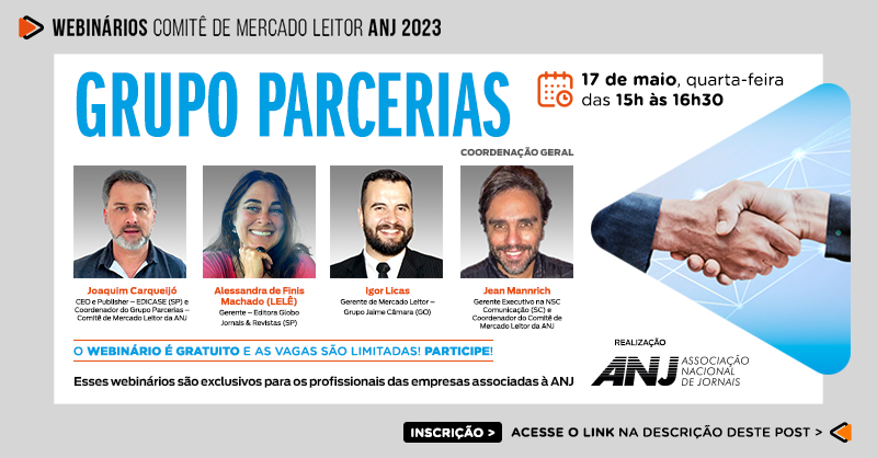 Webinário detalha soluções e oportunidades em parcerias entre jornais e empresas