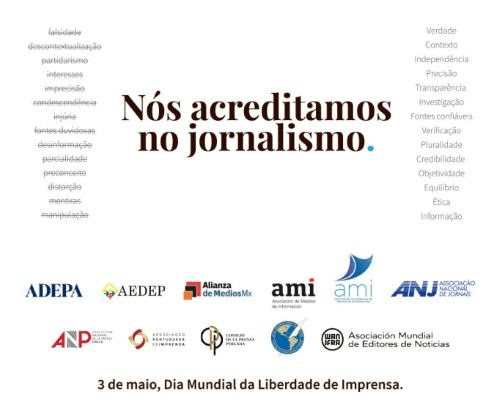 Associações ibero-americanas de jornalismo fazem ação conjunta no Dia Mundial da Liberdade de Imprensa