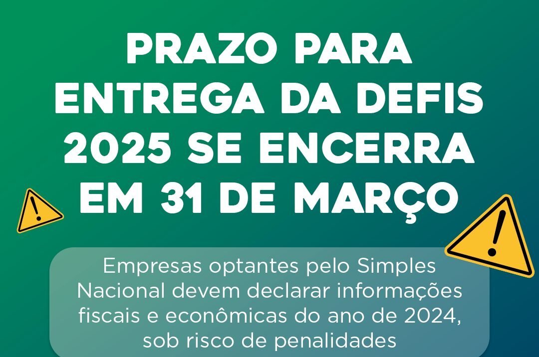 Prazo para entrega da DEFIS 2025 se encerra nesta segunda-feira, 31
