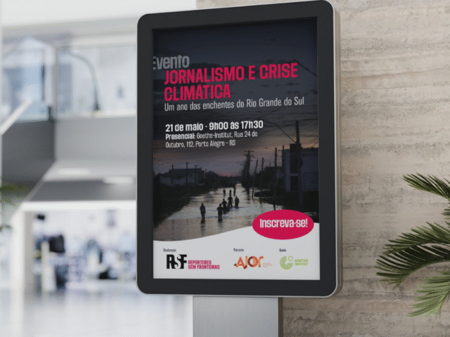 ‘Jornalismo e Crise Climática’ são pautas de evento promovido pela Repórteres Sem Fronteiras em Porto Alegre