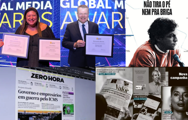 Jornal Zero Hora recebe premiação no Golden Media Adwards