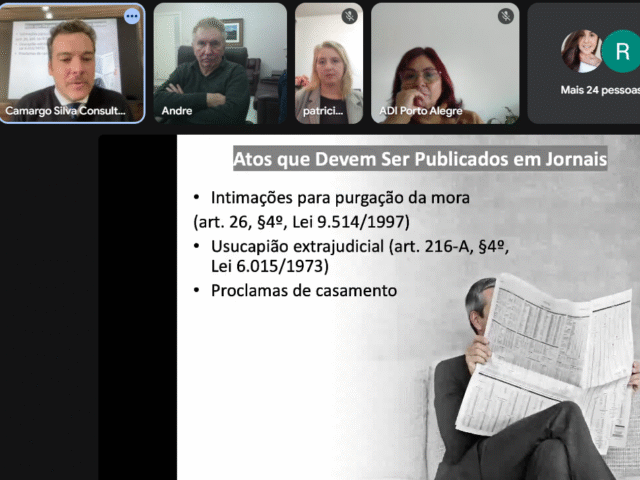 Sindijore RS e ADI RS levam aos associados palestra sobre decisão do CNJ e publicidade legal em jornais impressos