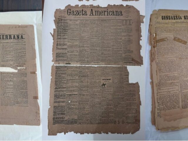 Musecom envia jornais do século XIX para restauração