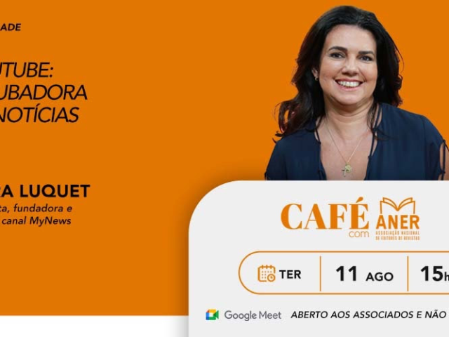 Café com Aner debate expansão do jornalismo em vídeo nesta terça-feira, 11